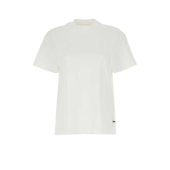 Jil Sander Women White Cotton T-Shirt Set